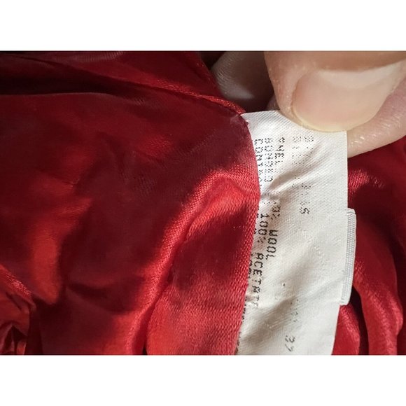 Authentic Mackintosh Vest‎ Coat Women's XL Gray Wool Red Lined Hooded  Jacket. - Picture 4 of 8